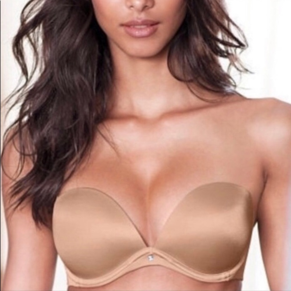 Victoria's Secret Very Sexy 34c strapless bra nude
